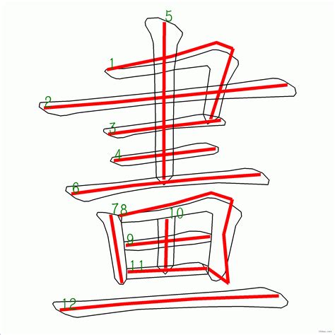 12劃中文字|12劃的字 12畫的字